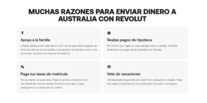 enviar dinero a australia revolut