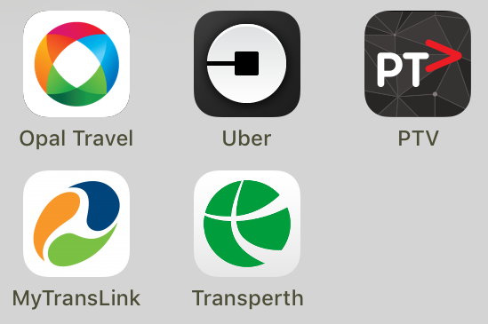 Apps de transporte Australia